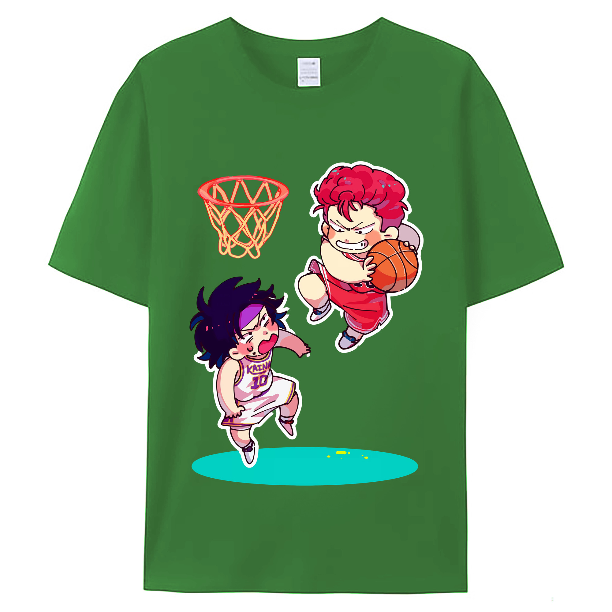 （画像用） SLAM DUNK／スラムダンク レディースカジュアルプリントTシャツ（綿100％）
